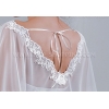 Tyll cape med spets för bruden