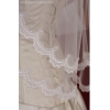 Brudslöja 70 cm med  spets