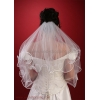 Brudslöja 70 cm med åder kant