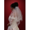 Brudslöja 70 cm med åder kant