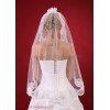 Brudslöja 80 cm med  spets