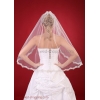 Brudslöja 80 cm med  spets
