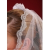 Brudslöja 80 cm med  spets