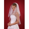 Brudslöja lång 80 cm med pärlor