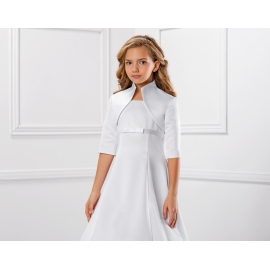 Bolero i satin för nattvardsklänning