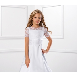 Bolero Topp av spets med kort ärm för flicka