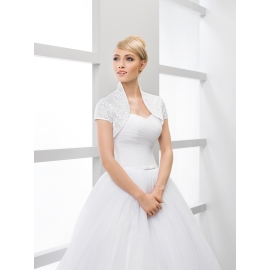 Brud bolero i taft med paljetter