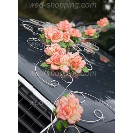 Bildekoration till bröllop Orange blommor