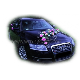 Dekoration till bröllop bil