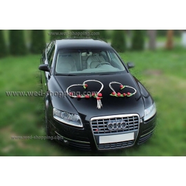 Bil buketter bröllop röda tulpaner