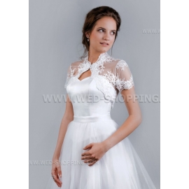 Bolero broderi med kort ärm