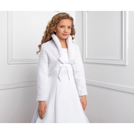 Fuskpäls Bolero för Flicka Vinter Första Nattvarden