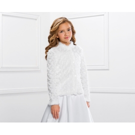 Fuskpäls Jacka för Flicka Vinter Första Nattvarden