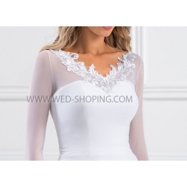 Brud bolero tyll blonde