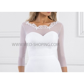 Brud top tyll blonde