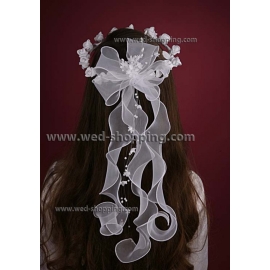 Första Kommunions Band Krans för flicka