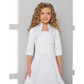 Vit Blomma Flicka Jacka