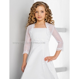 Blomma flicka Bolero organza spets