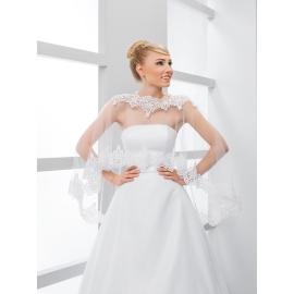 Spets poncho cape för brud