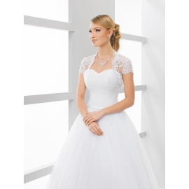 Spetsbolero för bröllop med korta ärmar