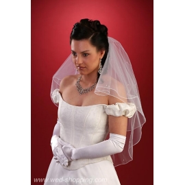 bröllopsslöja med Opall Rondell Swarovski