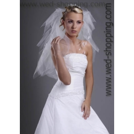 Brudslöja 70 cm - tupp