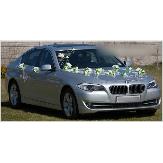 Bildekoration bröllop Blommor i ivory - rottinghjärtan