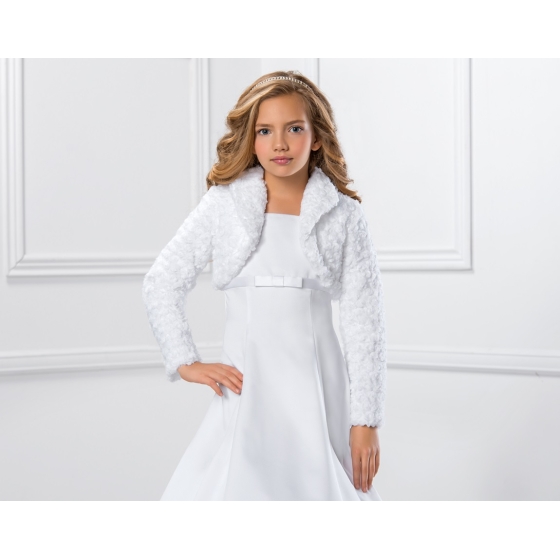 Bolero i Fuskpäls för Vinter Första Nattvarden