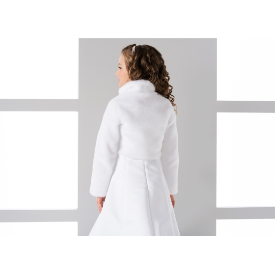 Bolero i Fuskpäls med pomponger