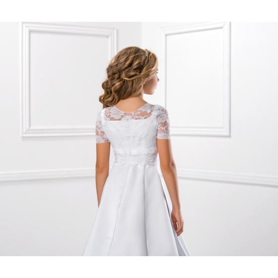 Bolero Topp av spets med kort ärm för flicka