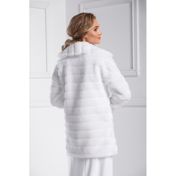 Brudkappa i Fuskpäls Långärmad för Böllop