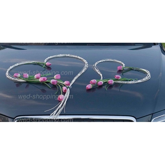 Bildekoration bröllop hjärta