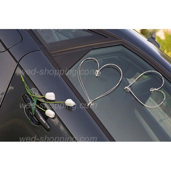 Bildekoration bröllop hjärta