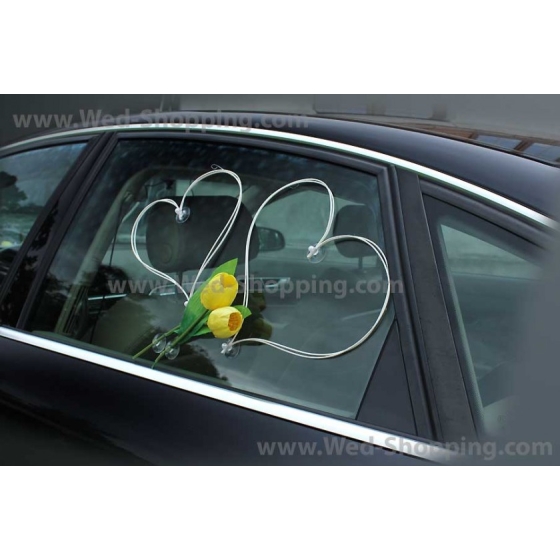 Bildekoration bröllop gula tulpaner