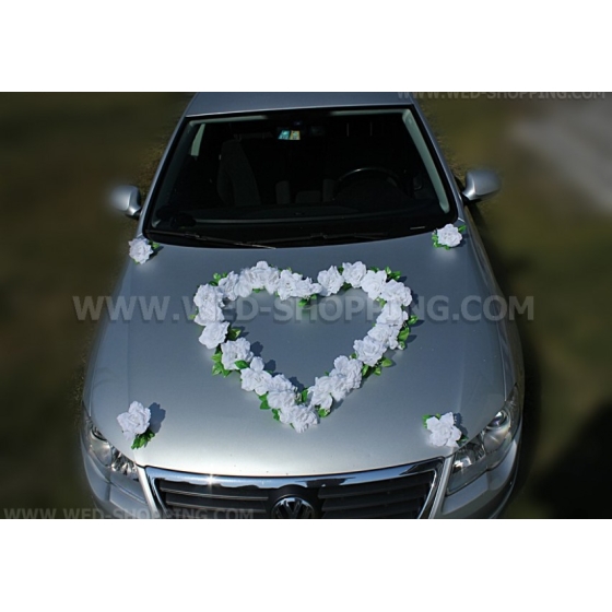 vita rosor med sugkoppar bildekoration bröllop