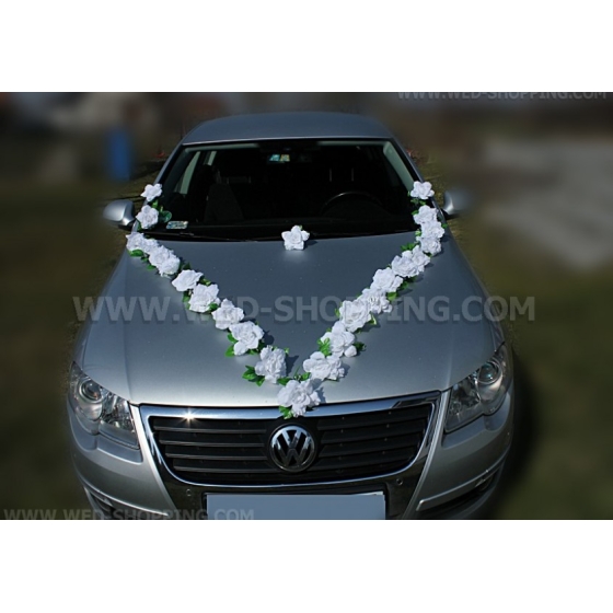 vita rosor med sugkoppar bildekoration bröllop