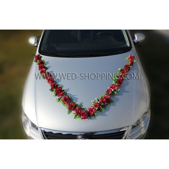 Rosor rödvin för en bildekoration - rosor med sugkoppar