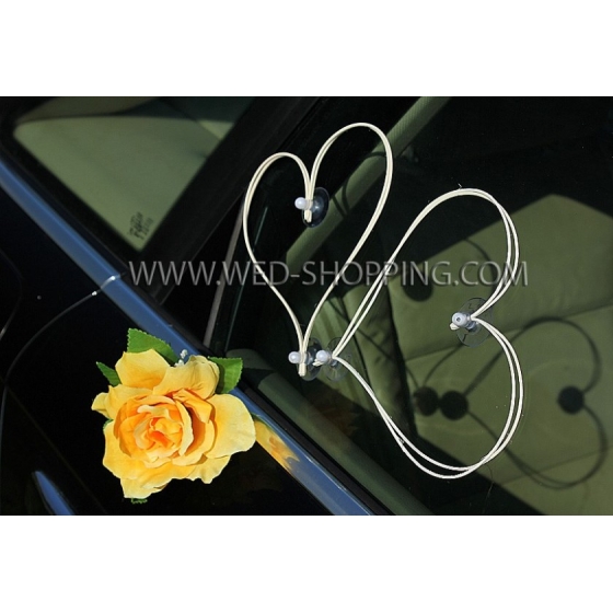 Gul rosor Bildekoration till bröllop