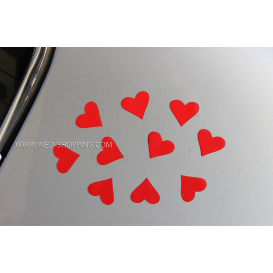 Magnethjärtan för bröllop bil