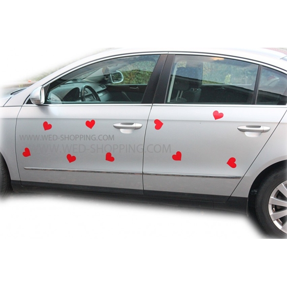 Dekoration till bil magnetisk klistermärken hjärta