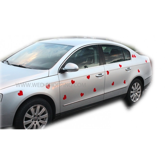 Dekoration till bil magnetisk klistermärken hjärta