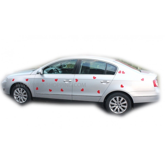 Dekoration till bil magnetisk klistermärken hjärta