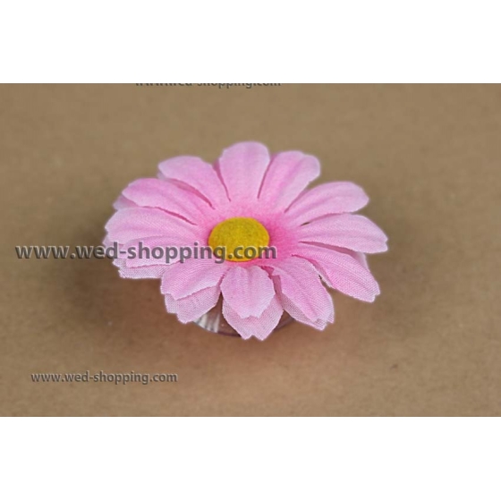 Rosa prästkragar med sugkoppar för bröllop bil dekoration