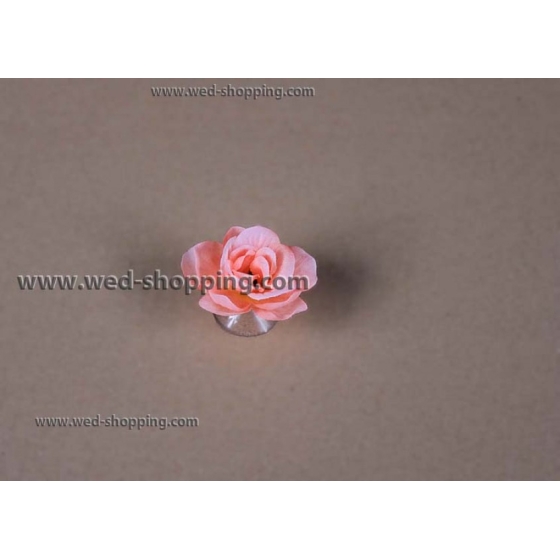 Persika rosor med sugkoppar för bröllop bil dekoration