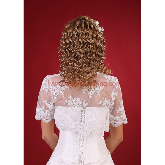 spets med paljetter Brudtopp