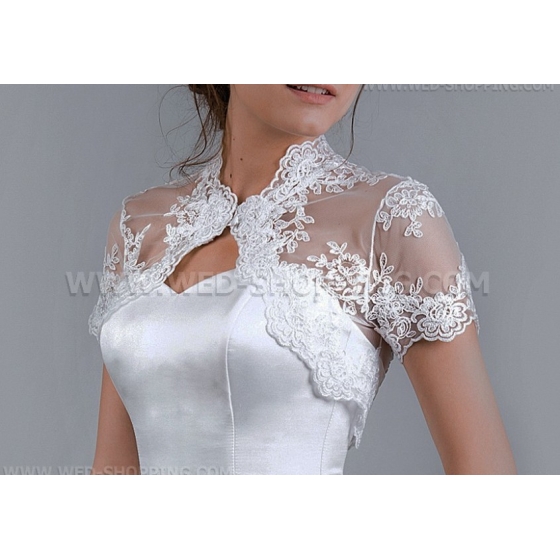 Bolero spets med kort ärm