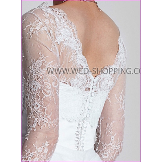 v-ringad bolero spets