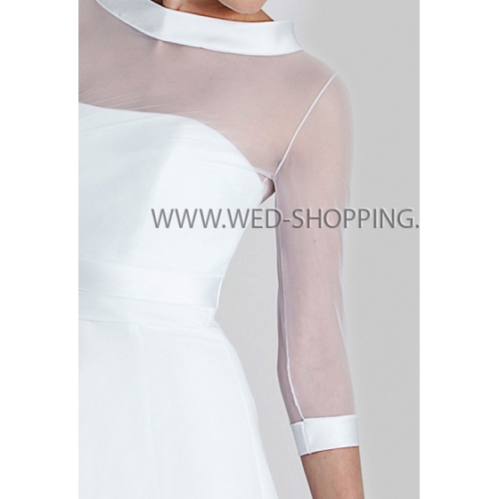 Brud bolero tyll knappar i ryggen