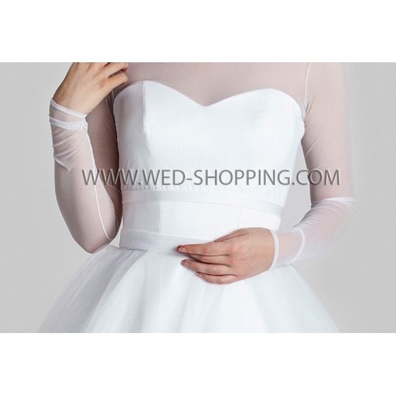 Brud bolero Tyll knappar i ryggen