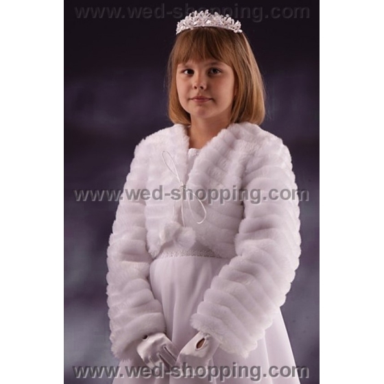 Fuskpäls bolero flickor